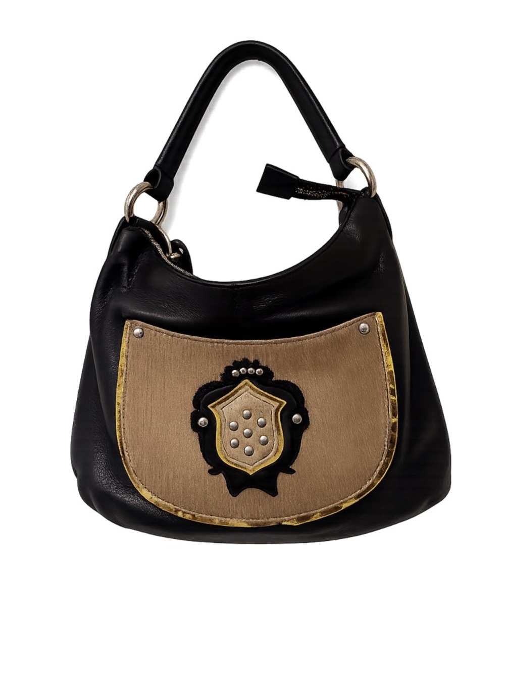 Claudia Firenze genuine leather calf hair crossbody